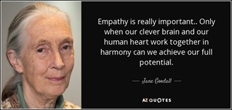 jane goodall and her thoughts on empathy