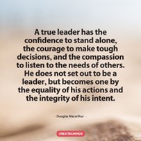 Leadership quote, Douglas Macarthur